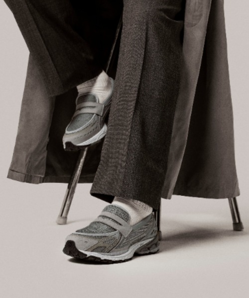 「New Balance」 スリッポン 23.0cm グレー メンズ_画像7