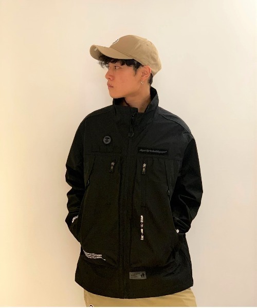 「AAPE BY A BATHING APE」 ブルゾン LARGE ブラック メンズ_画像4
