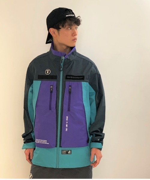 「AAPE BY A BATHING APE」 ブルゾン LARGE ブラック メンズ_画像7