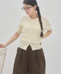 カーディガン 「umm.」衿付きアイレットポロ...の詳細画像2