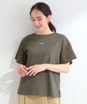 tシャツ 半袖 「汗じみ防止/ひんやり/体型カ...の詳細画像5