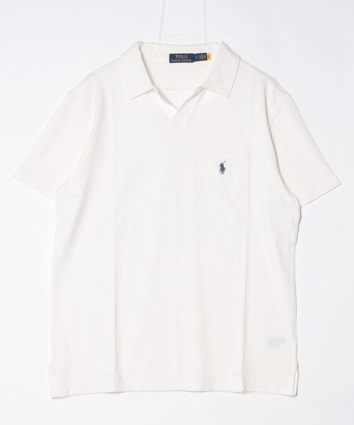 【人気】ポロラルフローレン リネン半袖シャツ 白 ポニー刺繍 S 現行タグ POLO RALPH LAUREN（ポロ・ラルフローレン） ラルフローレン