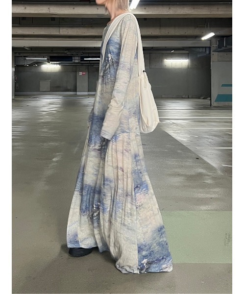 「BLACK BY MOUSSY」 長袖ワンピース FREE イエロー系その他 レディース_画像8