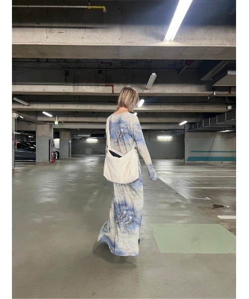 「BLACK BY MOUSSY」 長袖ワンピース FREE イエロー系その他 レディース_画像9
