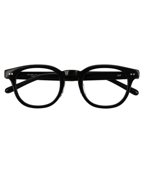 Zoff 伊達メガネ ウェリントン型 ブラック Zoff（ゾフ） 伊達メガネ メガネ 眼鏡 ウェリントン型 メガネ｜軽量 太