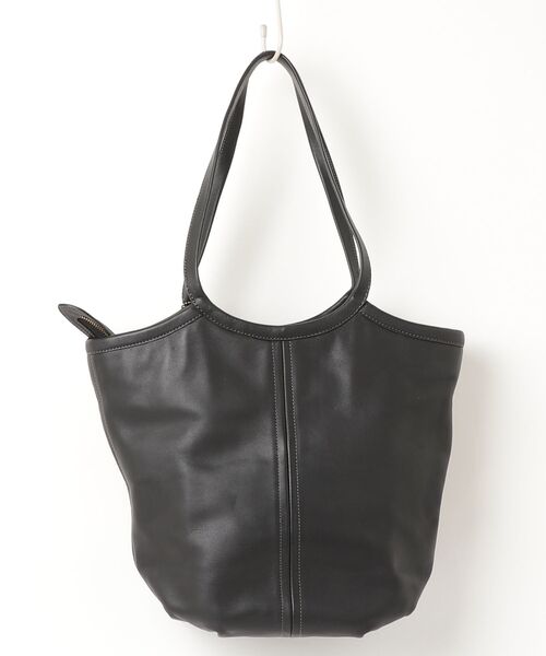 COACH ブラックレザートートバッグ COACH（コーチ） トートバッグ フリ- ブラック系その他 レディース