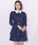 シャツワンピース ベルト付きミニシャツワンピースの詳細画像3