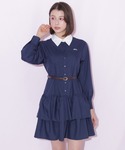 シャツワンピース ベルト付きミニシャツワンピースの詳細画像5