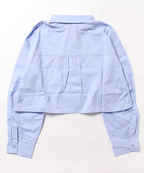 「179/WG」 長袖シャツ MEDIUM ブルー レディース_画像2