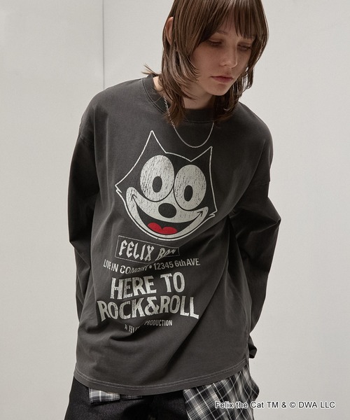 tシャツ 「Exclusive」 FELIX THE CAT Iconic Graphic L/S Tee