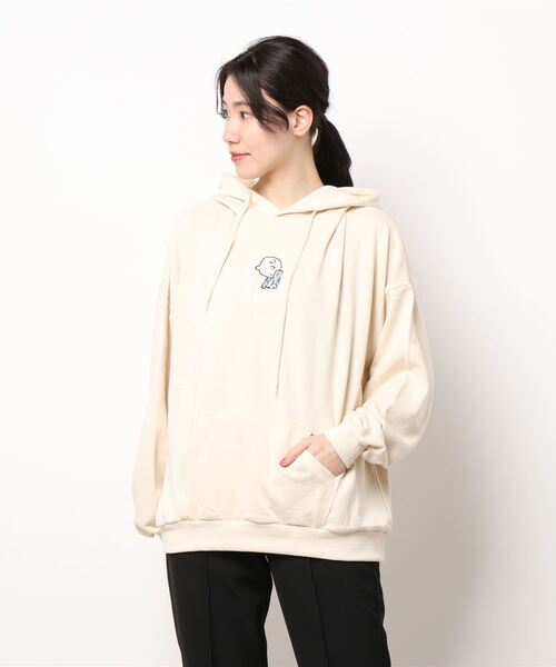 パーカー 「ユニセックス」スヌーピー刺繍裏毛プルパーカー レディース メンズ