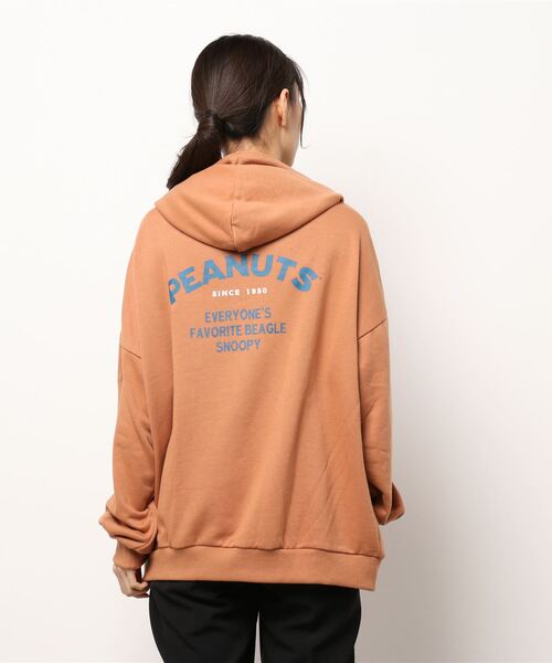 パーカー 「ユニセックス」スヌーピー刺繍裏毛プルパーカー レディース メンズ PEANUTS パーカー 「ユニセックス」スヌーピー刺繍裏毛プル
