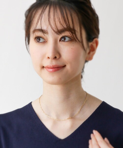 COCOSHNIK（ココシュニック） ネックレス K18PCロング ネックレス 