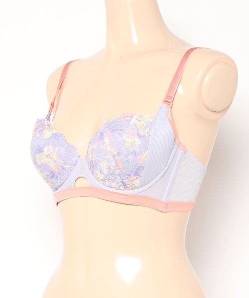 新品♡KP 花柄セットアップとシャーリングカットソーセット 150 ブラジャー ショーツ セット 花柄刺しゅう 4セット組 福袋 脇肉