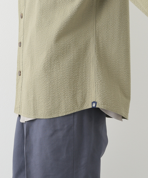 【レア美品】LARDINIラルディーニ オープンカラーシアサッカーシャツ S レア美品】LARDINIラルディーニ オープンカラーシアサッカー