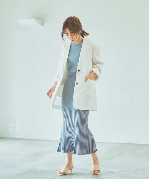 ワンピース プリーツニットワンピース レディース : ZOZOTOWN