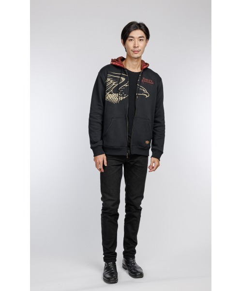 【希少】Harley-Davidson ジップアップパーカー Harley Davidson パーカー 120周年記念ジップアップフーディー