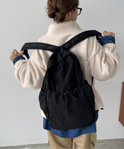 210nouve デイバック リュック ドローストリングナイロンバックパック