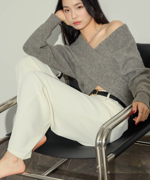 NEUNA ニット 「昨年完売した大人気ニット！」クロスデザイン  