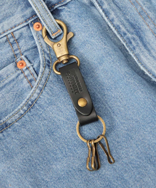 UNIVERSAL OVERALL（ユニバーサルオーバーオール） キーホルダー 牛革