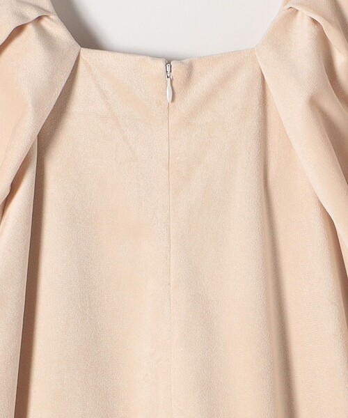 bon_meur ワンピース bon_meur:「洗濯機可能」ベロア カットワーク