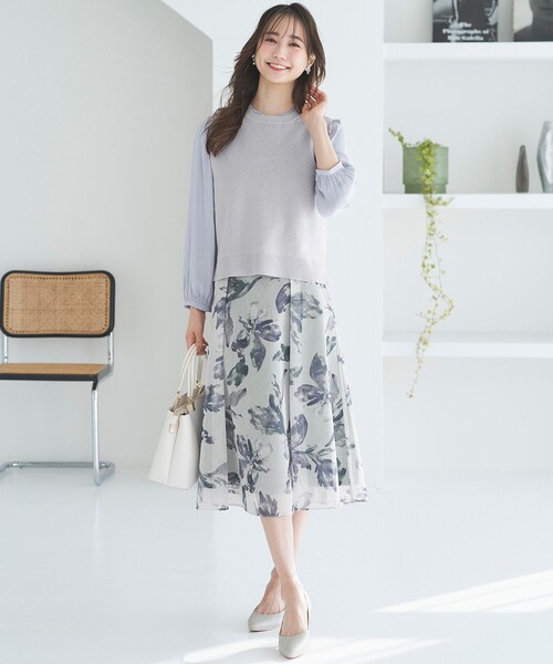 ANY SIS（エニィスィス） ベスト ジレ 「前後着用可」2WAYニット