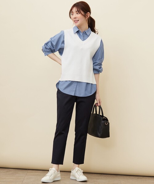 ANY SIS（エニィスィス） ベスト ジレ 「前後着用可」2WAYニット