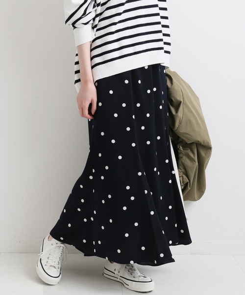 IENA」 ロングスカート 38 ネイビー レディース : 79914883 : ZOZOTOWN  