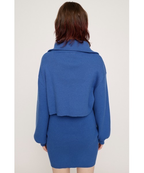 SLY ワンピース BIG COLLOR ZIP UP 2P S/OP ビッグカラー ジップ
