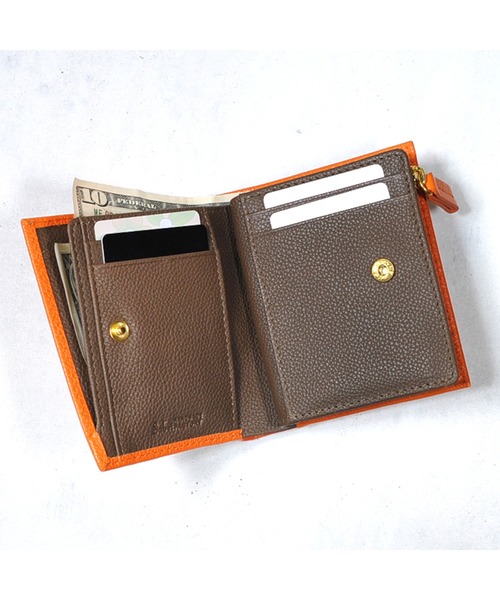 JOYA（ジョヤ） 二つ折り 二つ折り財布 財布 バイカラー牛革