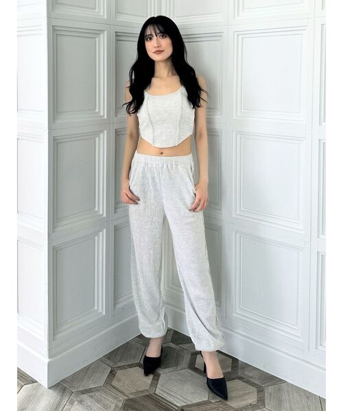 gyda ジェイダ ワッフルフリルキャミ ワッフルフレアパンツ セットアップSALE】GYDA GYDAラメフレアパンツ 再 gyda ジェイダ　ワッフルフリルキャミ　ワッフルフレアパンツ　セットアップ