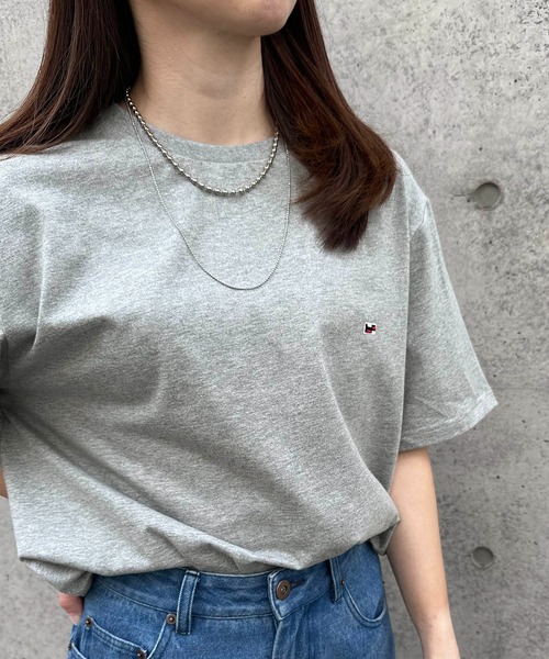SETUP7 tシャツ 「H by Figer」フラッグミニロゴ半袖Tシャツ