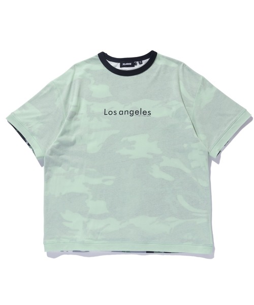 売切れ前に XLARGE FADED CAMO RINGER S/S TEE デザイン◎ XLARGE tシャツ FADED CAMO RINGER S/S TEE メンズ レディース