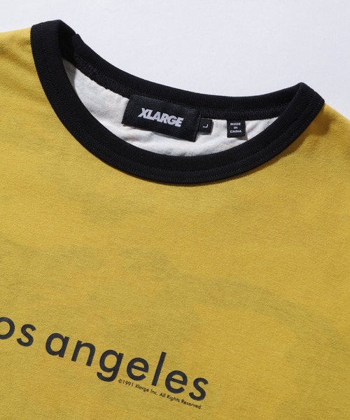 売切れ前に XLARGE FADED CAMO RINGER S/S TEE デザイン◎ XLARGE tシャツ FADED CAMO RINGER S/S TEE メンズ レディース
