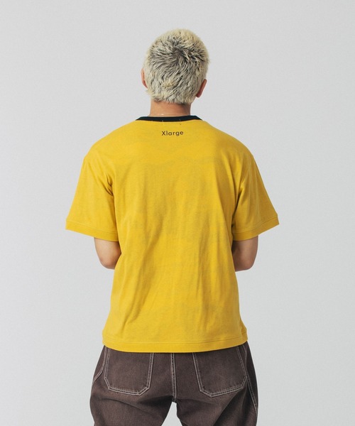 売切れ前に XLARGE FADED CAMO RINGER S/S TEE デザイン◎ XLARGE tシャツ FADED CAMO RINGER S/S TEE メンズ レディース