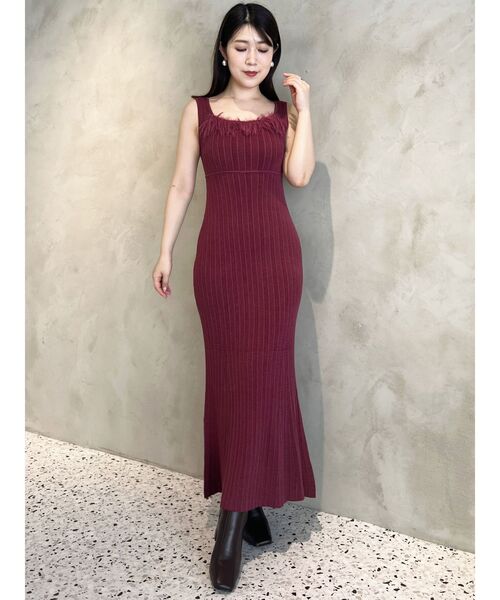 MERCURYDUOワンピースボレロ付き新品未使用♡ MERCURYDUO ワンピース ボレロSETバイカラーリブニット