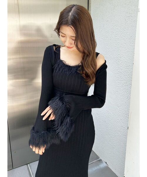 MERCURYDUO ワンピース ファーボレロセットワンピース