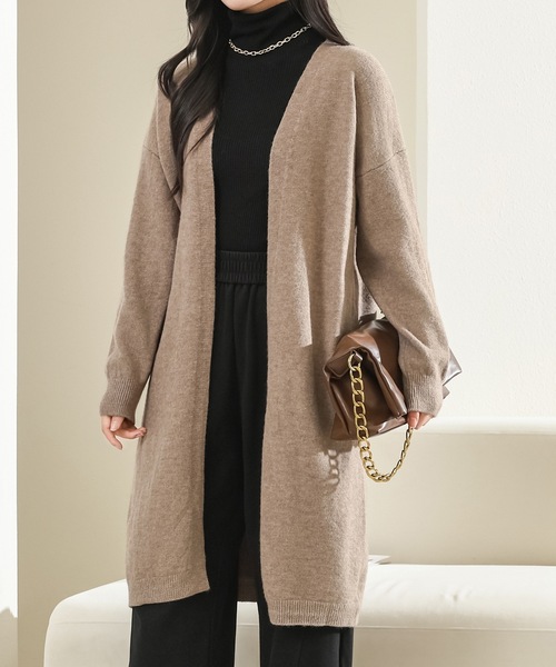 Lace Ladies（レースレディース） カーディガン ソリッドカラー ロング