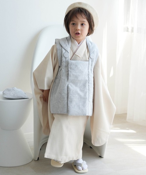 utatane 着物 七五三3歳用被布コートセット 男の子 ひよこ商店