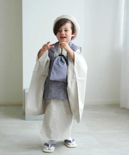 utatane 着物 七五三3歳用被布コートセット 男の子 ひよこ商店