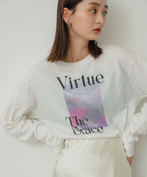 日*1様 LGB ロングTシャツ レディース0 SENSE OF PLACE by URBAN RESEARCH tシャツ グラフィックロングT