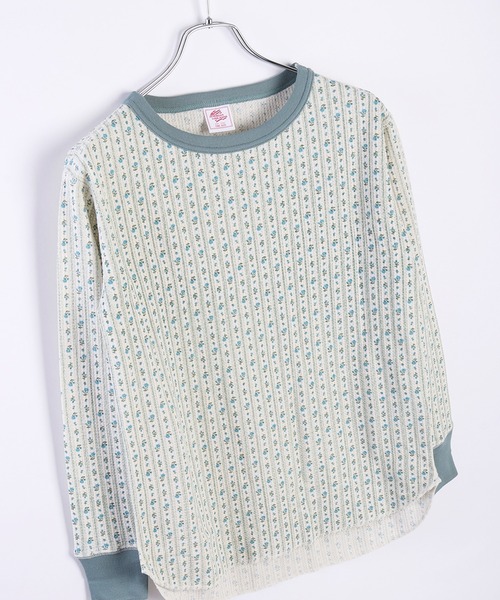 JEMORGAN（ジェーイーモーガン） tシャツ ワッフル花柄 サーマル