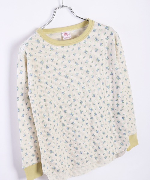 JEMORGAN（ジェーイーモーガン） tシャツ ワッフル花柄 サーマル