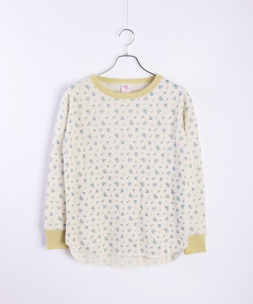 JEMORGAN（ジェーイーモーガン） tシャツ ワッフル花柄 サーマル