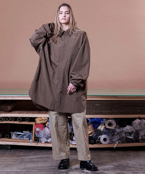 VOAAOV（ヴォアーブ） シャツ RECYCLE NYLON TAFFETA XXXXL Shirt