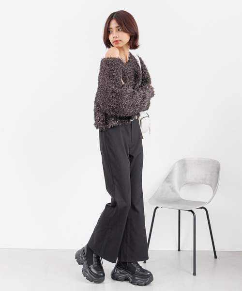 PAGEBOY パンツ ストレッチフレアパンツ レディース : ZOZOTOWN