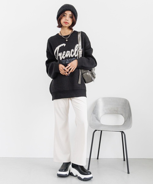 PG♡プレスヒートストレッチパンツ00 PAGEBOY パンツ ストレッチフレアパンツ レディース : ZOZOTOWN