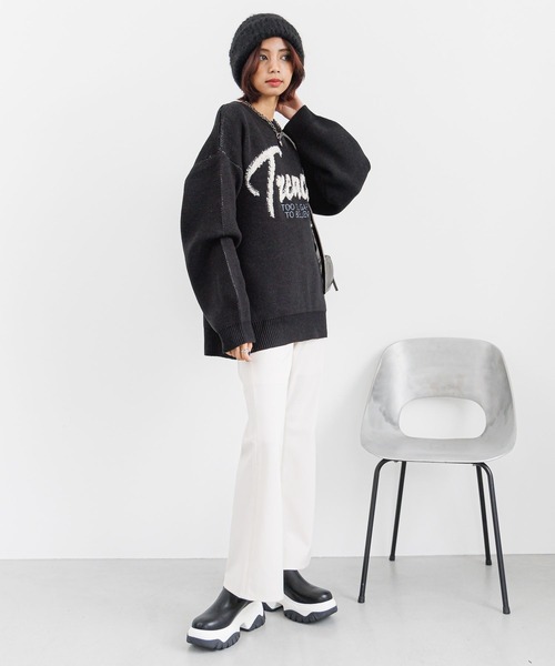 PAGEBOY パンツ ストレッチフレアパンツ レディース : ZOZOTOWN