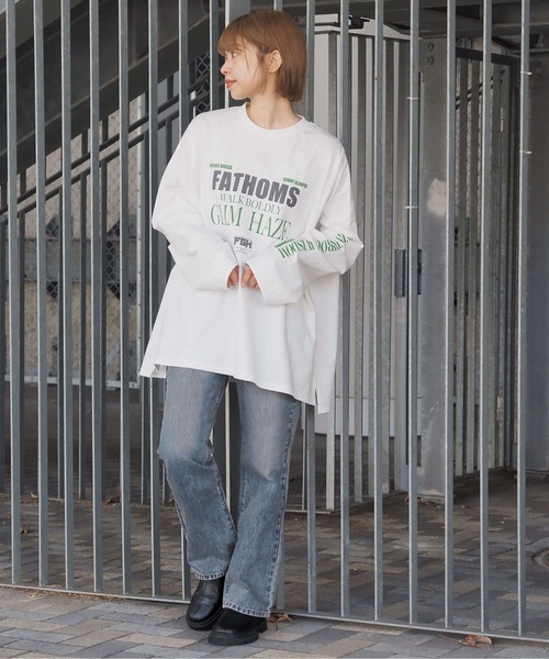 tiptop（ティップトップ） tシャツ ヴィンテージプリントBIGロンT