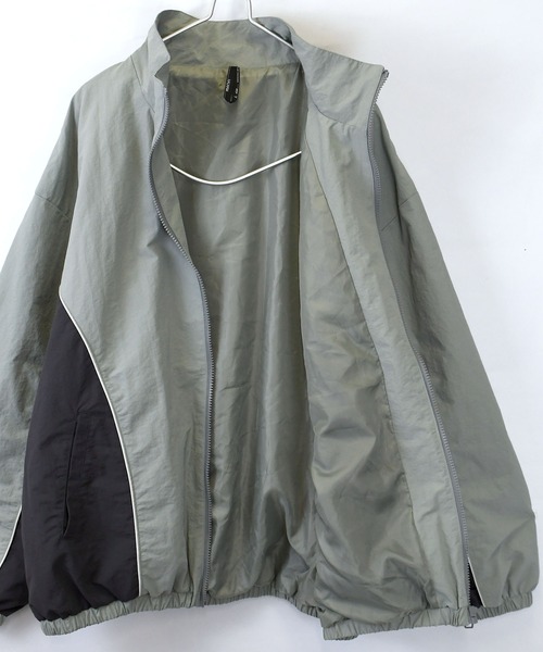 おしゃれスタ ナイロンジャケット side switch nylon jacket/サイド
